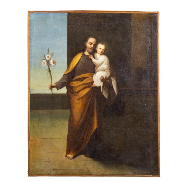 São José Com Menino Jesus - Século XVIII