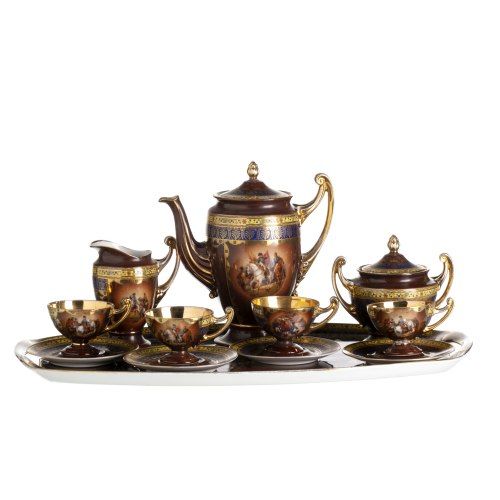 Serviço de chá em porcelana