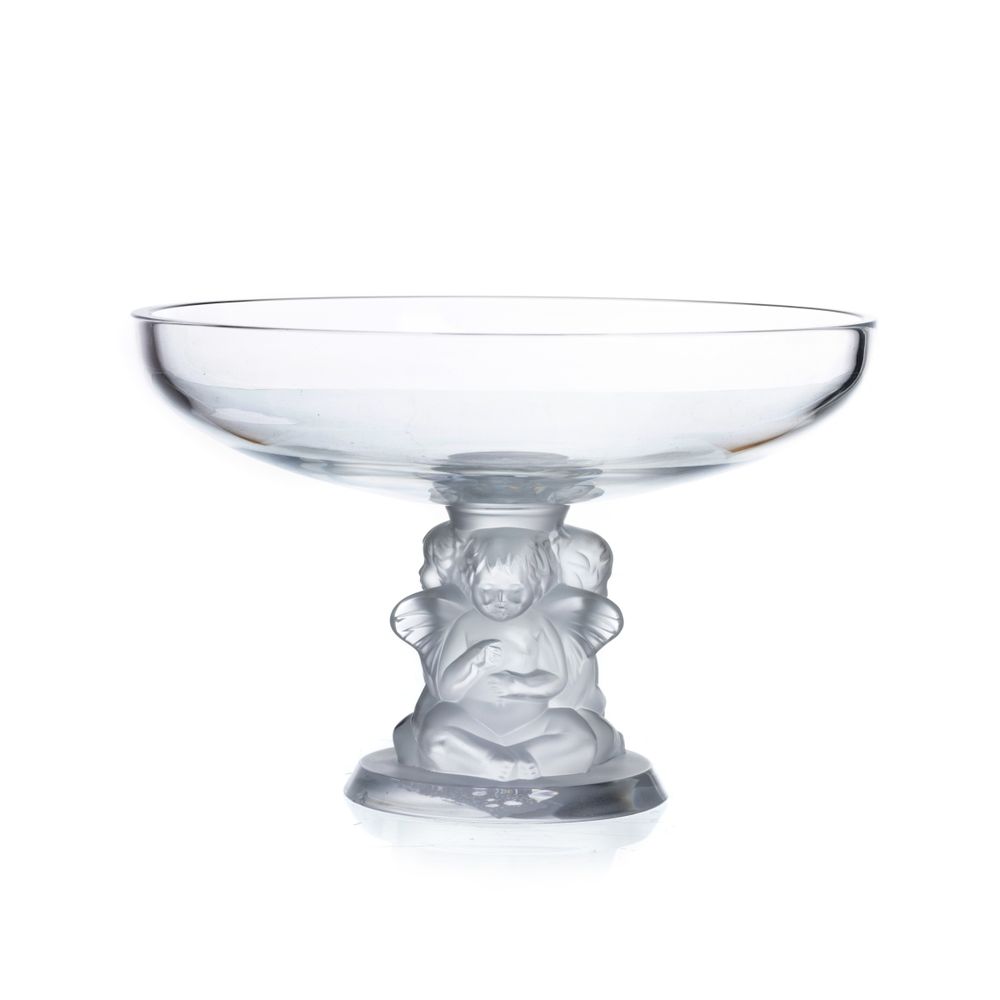 Cristal e vidro - Fruteiro em cristal René Lalique
