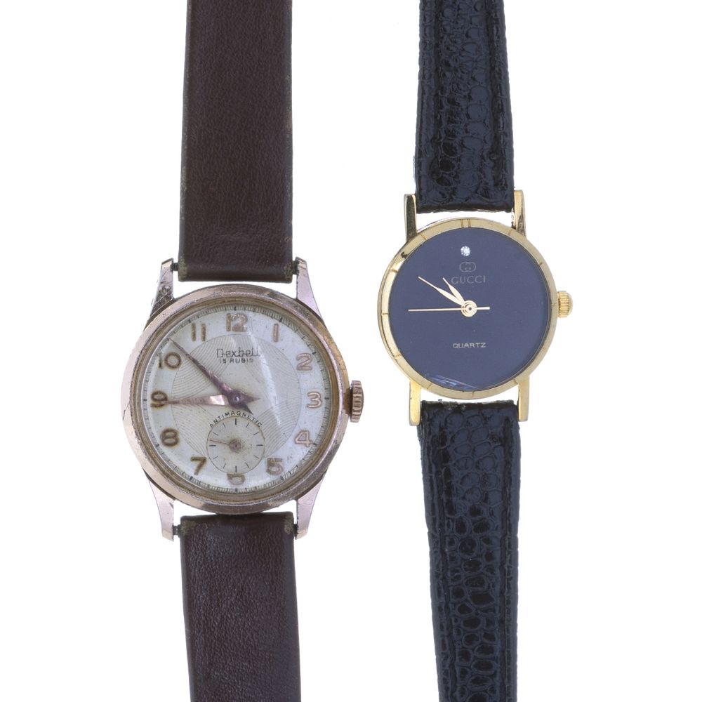 Dois relógio de pulso Gucci e Dexbell