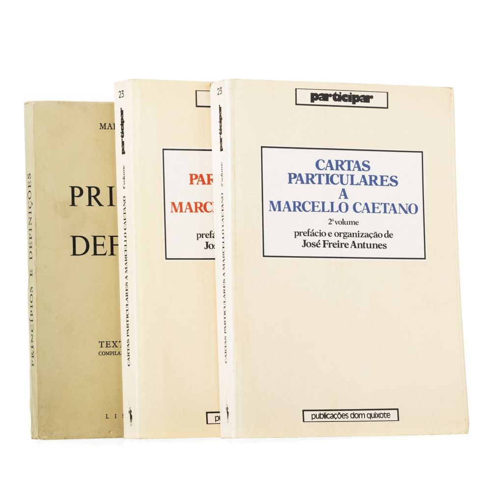 Caetano; Marcelo - Lote de 3 livros