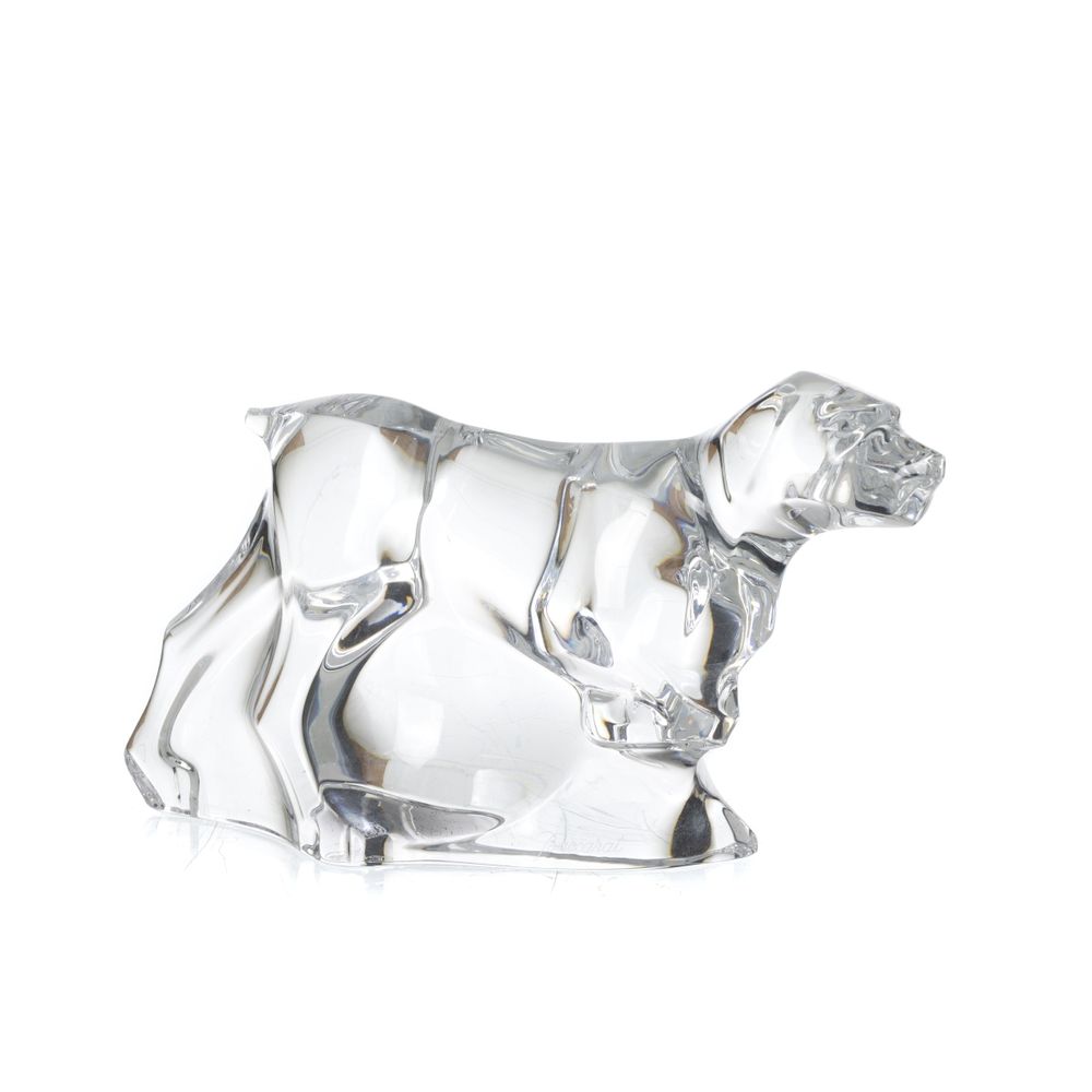 Cristal e vidro - Cão em cristal Baccarat