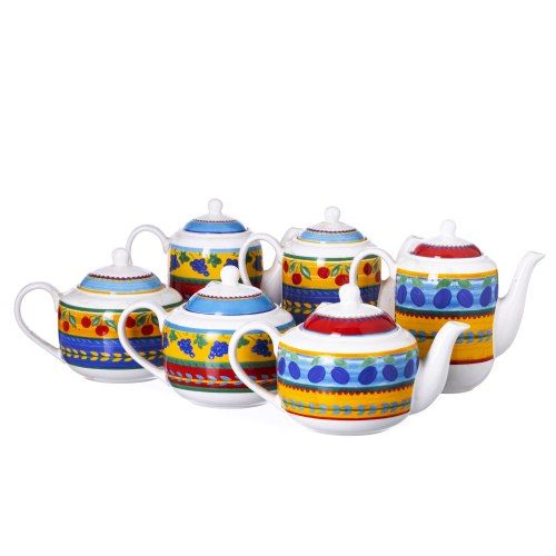 Lote de três bules e três cafeteiras - Vista Alegre