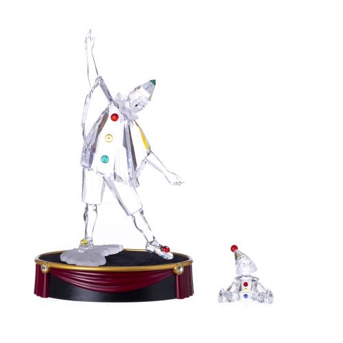 Cristal e vidro - Pierrot & palhaço bebé - Cristal Swarovski - Edição