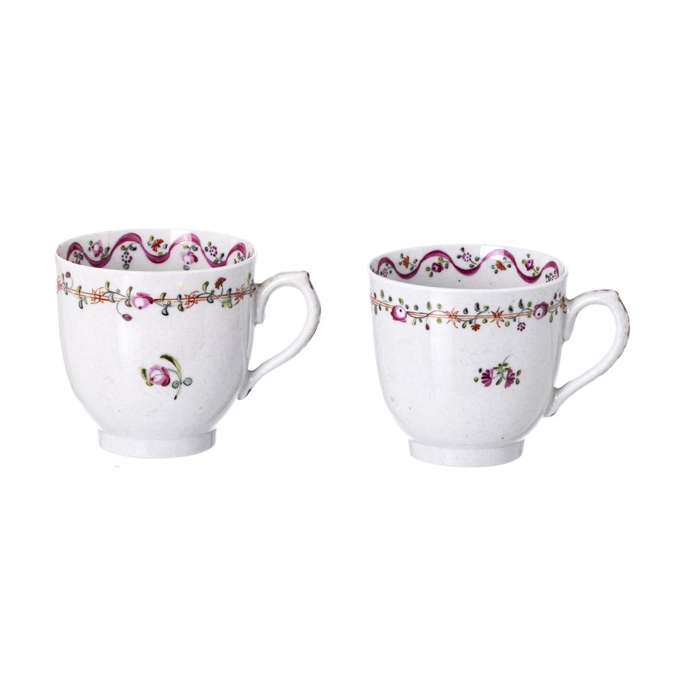Porcelana oriental - Duas chávenas companhia das índias - Companhia da