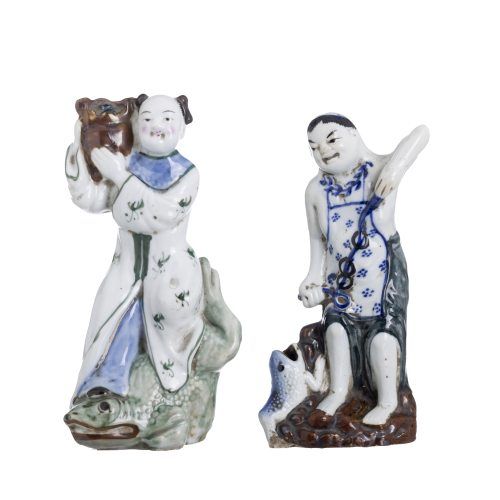 Porcelana oriental - Duas esculturas
