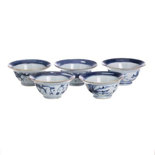 Porcelana oriental - Cinco taças 1