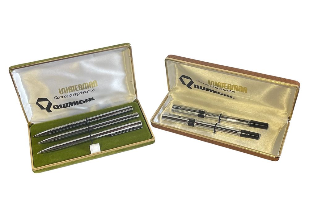 Conjunto de cinco canetas Waterman