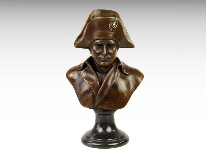 Escultura de bronze - Busto de Napoleão