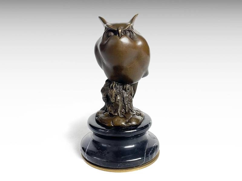 Escultura de bronze - Coruja 1