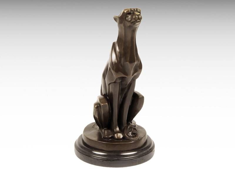 Escultura de bronze - Chita / Pantera