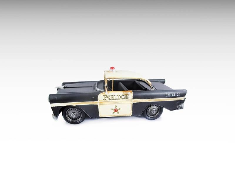 Modelo de metal - Carro de polícia vintage 1