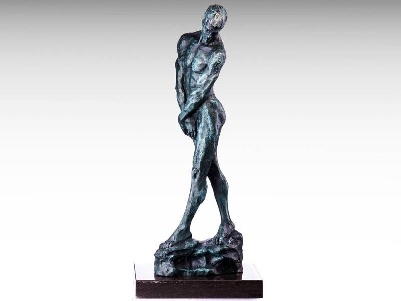 Escultura de bronze - Homem (projetada por A. Rodin)