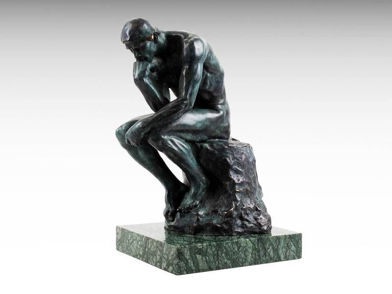 Escultura de bronze - Pensador (A. Rodin)