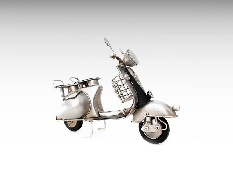 Modelo de metal - Scooter Vespa vintage (modelo de escala feito à mão)