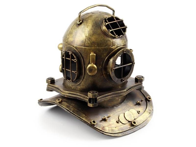 Modelo de metal - Capacete de mergulho vintage
