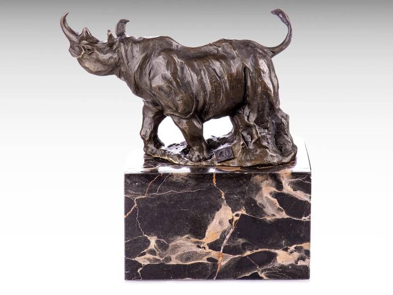 Escultura de bronze - Rinoceronte 3