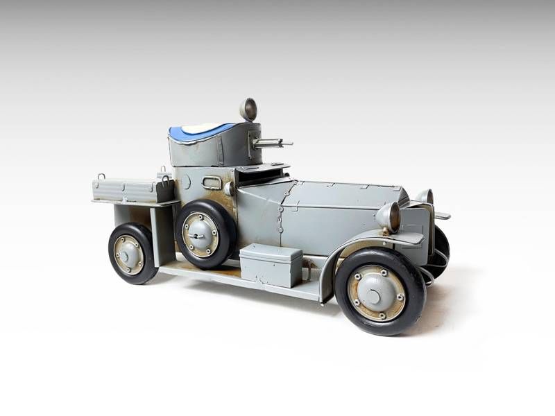 Modelo de metal - Carro militar blindado Rolls Royce vintage (modelo d