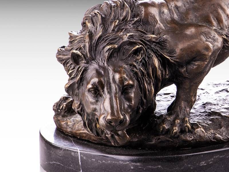 Escultura de bronze - Leão 3