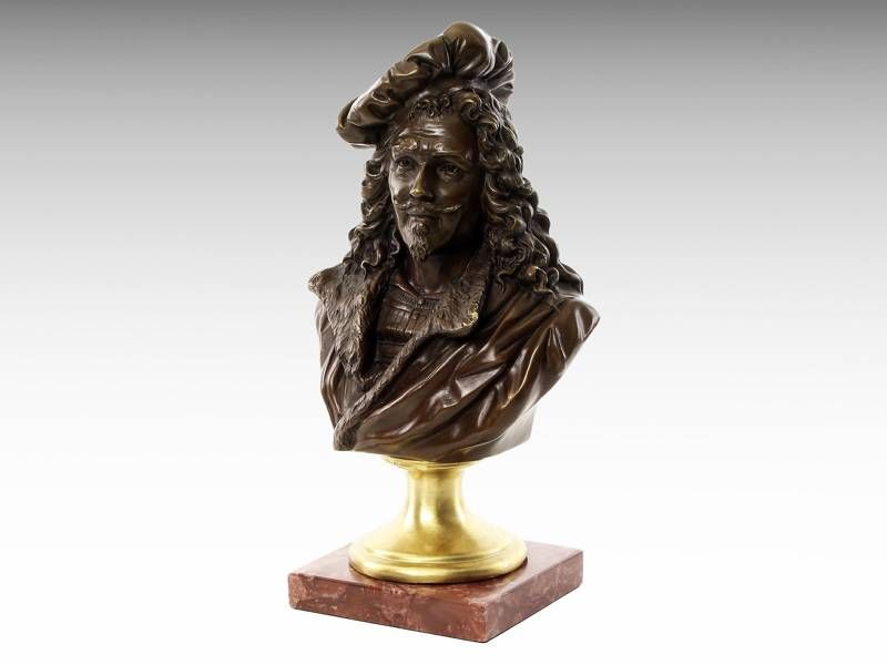Escultura de bronze - Rembrandt Van Rijn pintor