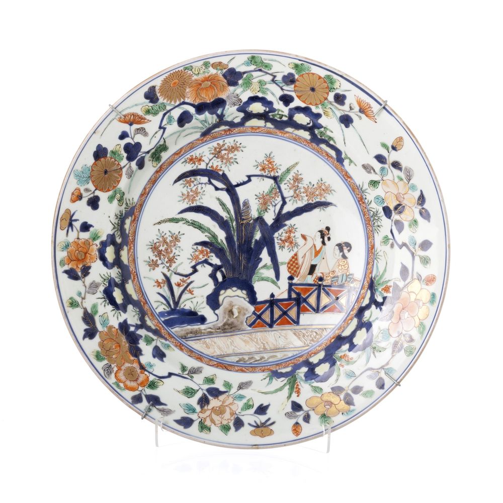Porcelana oriental - Prato de grandes dimensões - Século XVII