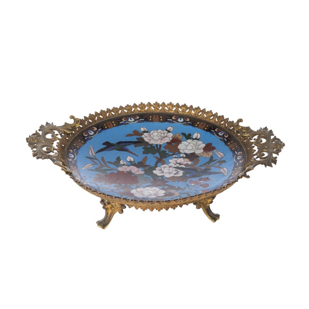 Decoração - Fruteiro japonês cloisonne