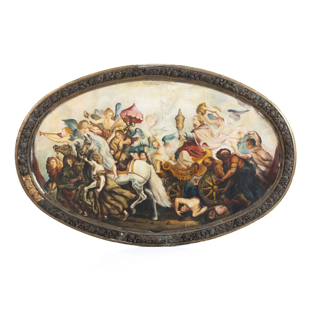 O triunfo da igreja - Giovanni Rossi - Século XIX - 200 cm